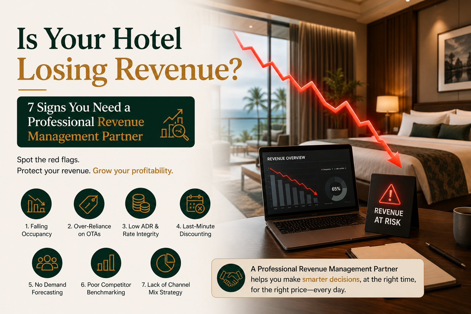 Is Your Hotel Losing Revenue? 7 Signs You Need a Professional Revenue Management Partner